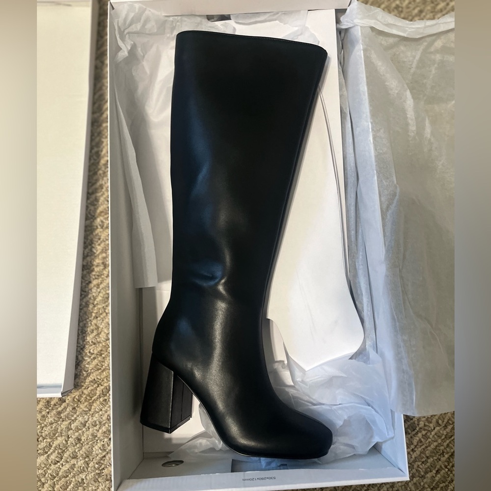 Princess Polly Black Heeled Boots Timeless Design
